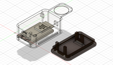 Diseño 3D de la terminal inalámbrica 