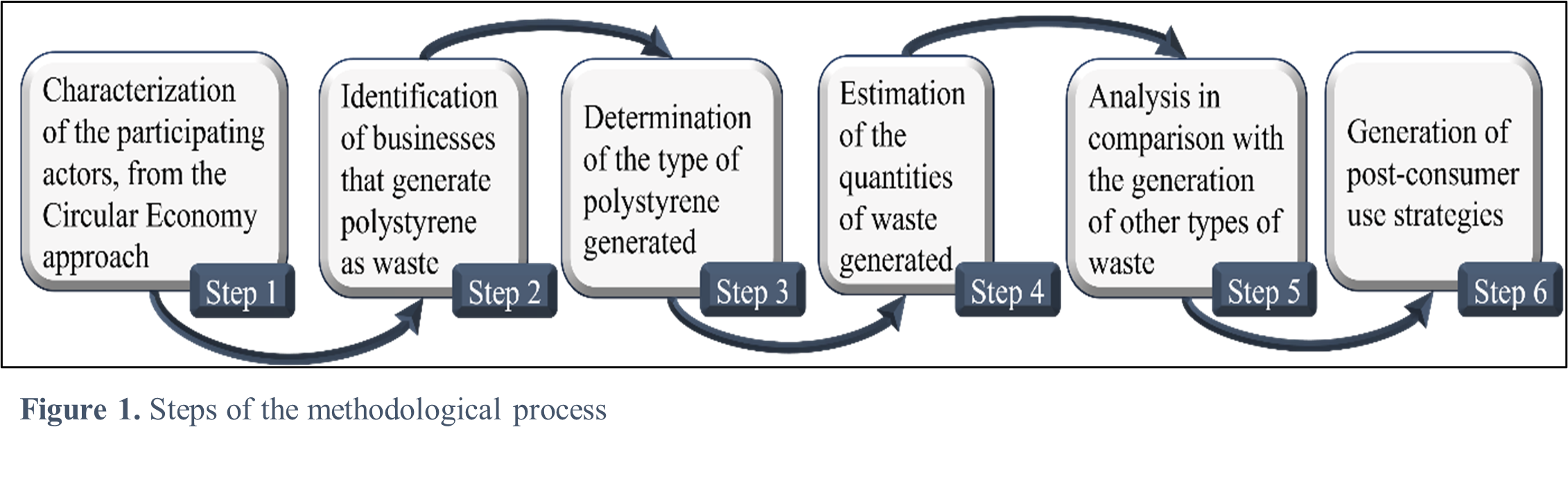 Steps of the methodological process