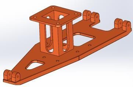 CAD result of the part.