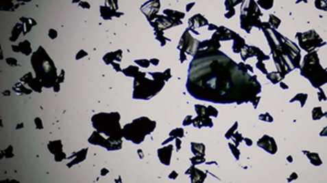 Tritured glass