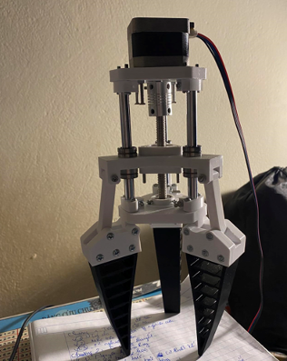 Fabricated prototype of the Fin Ray soft gripper.